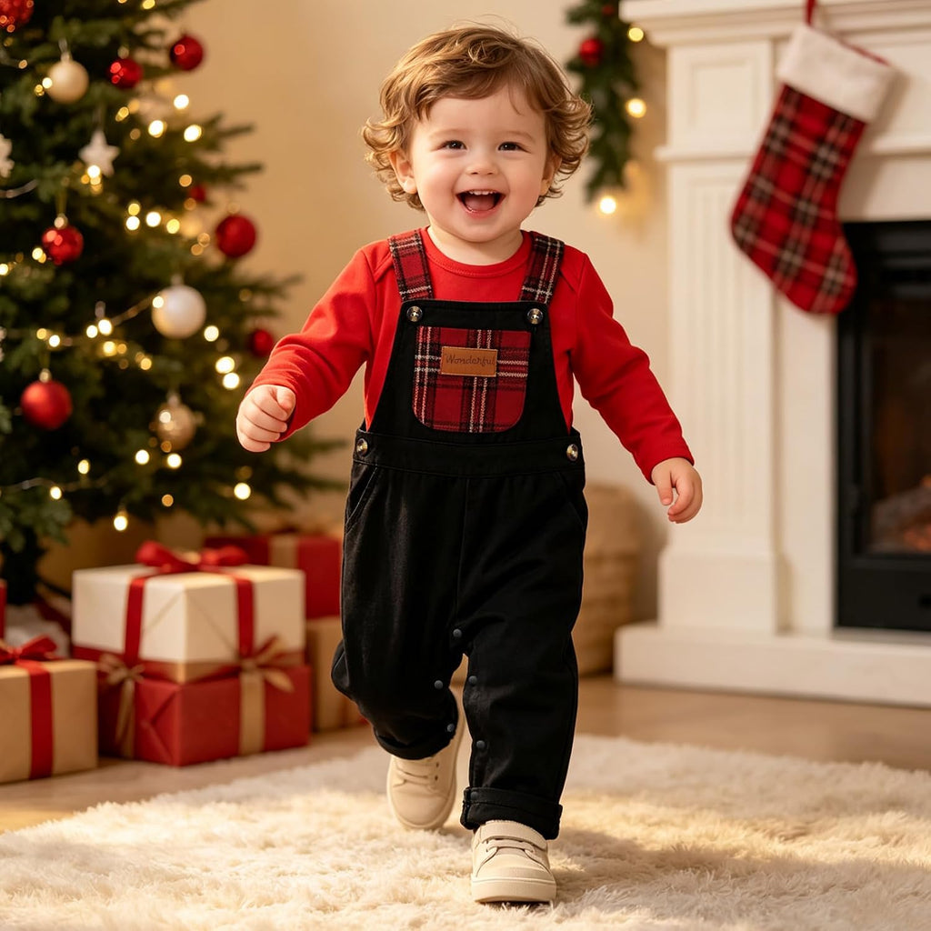 Baby Boy Clothes Outfits Long Sleeve Bodysuit & Overalls