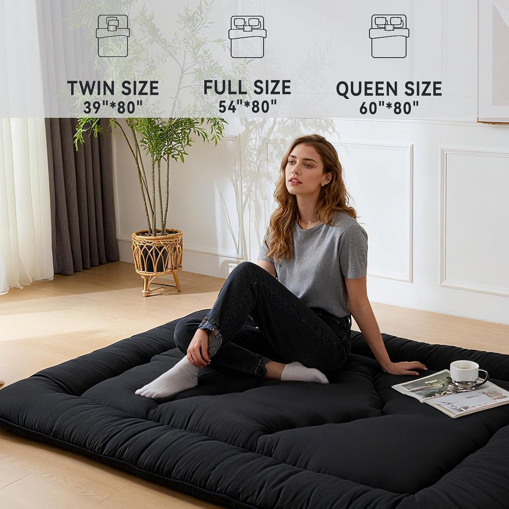 Japanese Floor Mattress, 3.5" Thicken Futon Mattress Tatami Mat