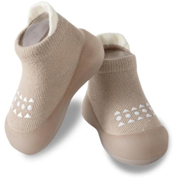 Baby Walking Sock Shoes Toddler Infant Slippers Brown