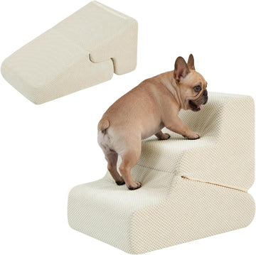 Dog Ramp for Bed, 16.5" H Dog Stairs for High Bed