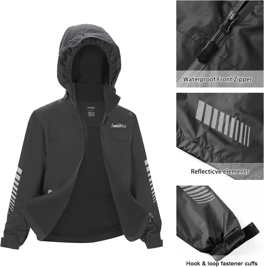 Kids Rain Gear Boys Girls Youth Rain Jacket and Pants