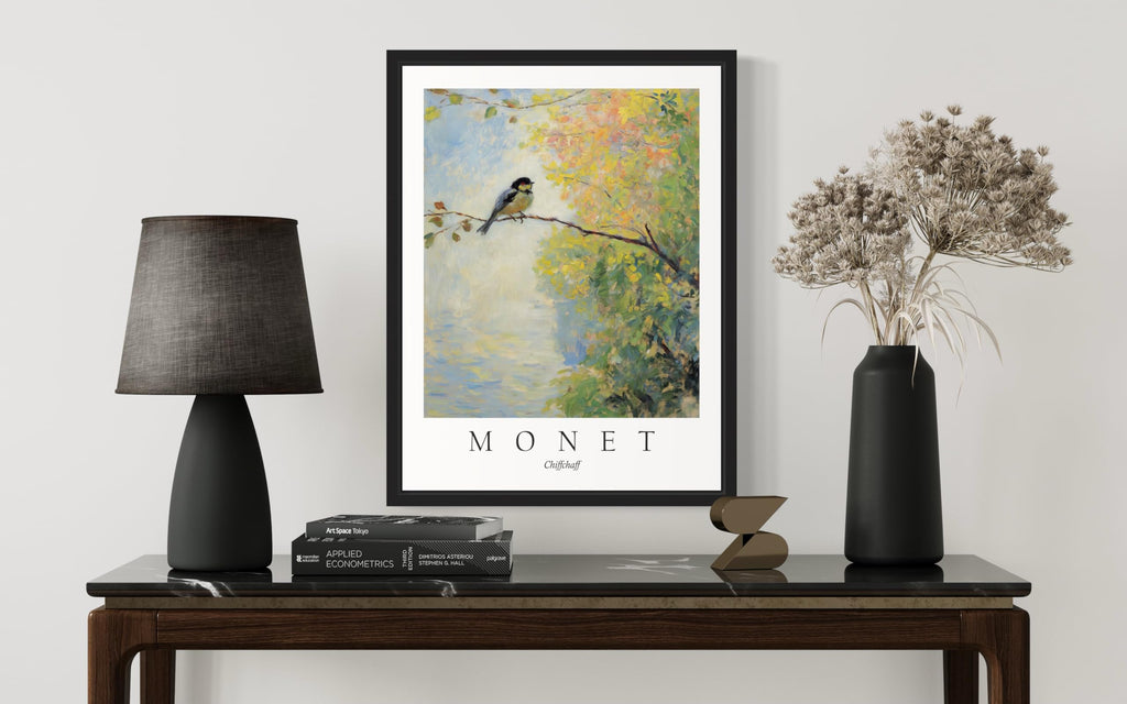 Chiffchaff Inspired Monet Wall Art - Art Print & Exhibition Poster, Aesthetic Decor (Chiffchaff, 18x24 inches
