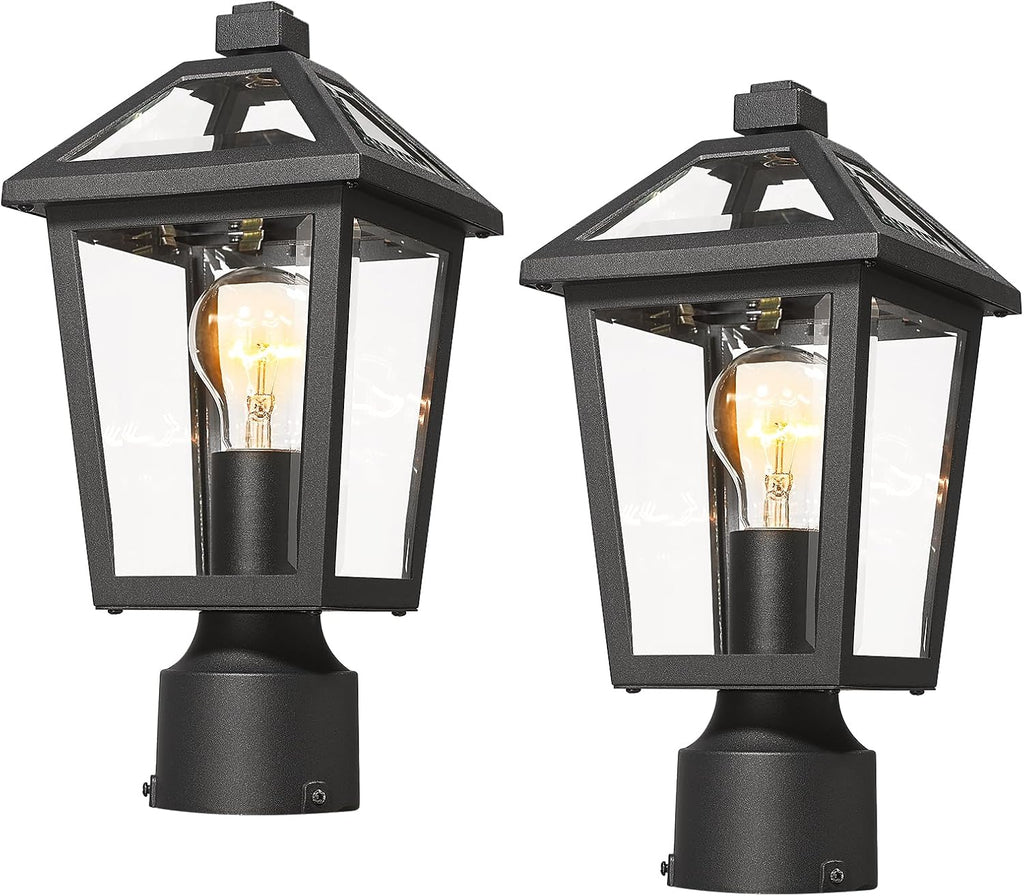 Outdoor Post Lights Fixtures, Lamp Post Light Fixture Black Finish