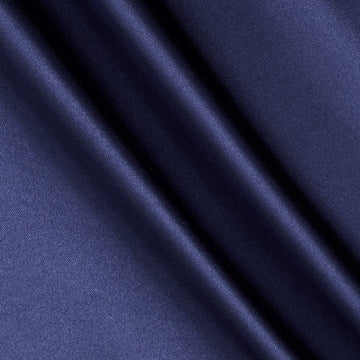 Poly Charmeuse Satin Navy, Fabric by the Yard