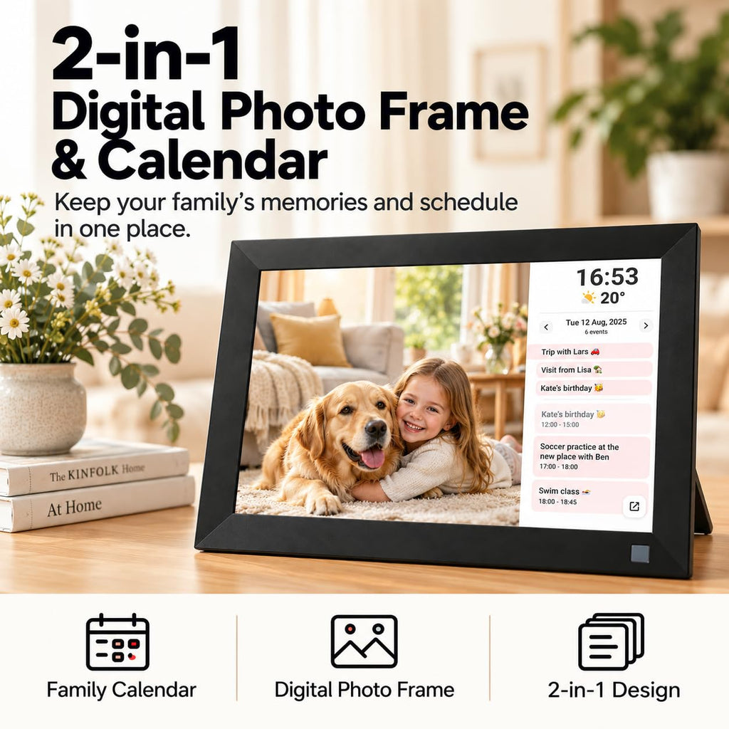 10.1 Inch WiFi Digital Picture Frame, Calendar
