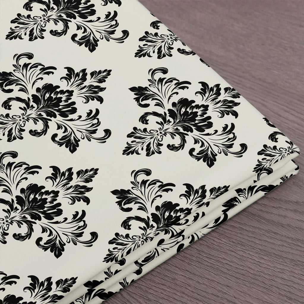 Vintage Damask Polyester Fabric by The Yard Floral Print Polyester Fabric Gothic Bohemia Boho Flower Soft Indoor