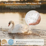 King Down Comforter - All Season Ultra Soft Goose Down & Feather Fiber Fill