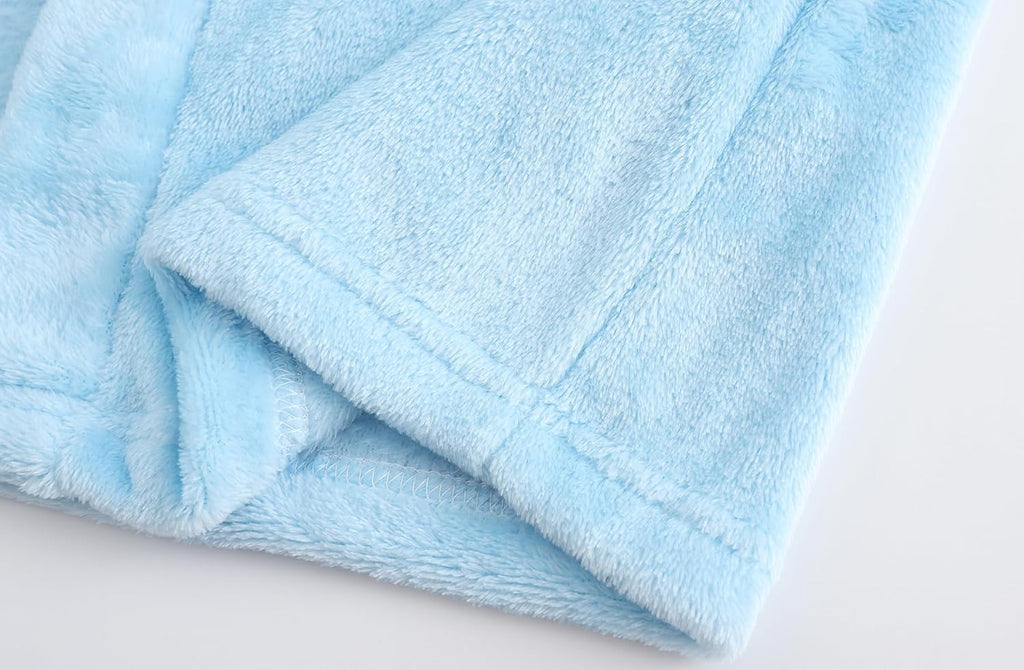 Boys Fleece Bathrobe Hooded Toddler Soft Fuzzy Robe for Kids