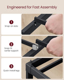 VASAGLE Full Metal Bed Frame 14 Inches Tall, 1100 lb Weight Capacity, No Box Spring Needed, with Under-Bed Storage