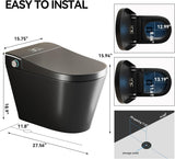 Smart Toile,One Piece Toilet with Bidet Built In,Dryer & Warm Water