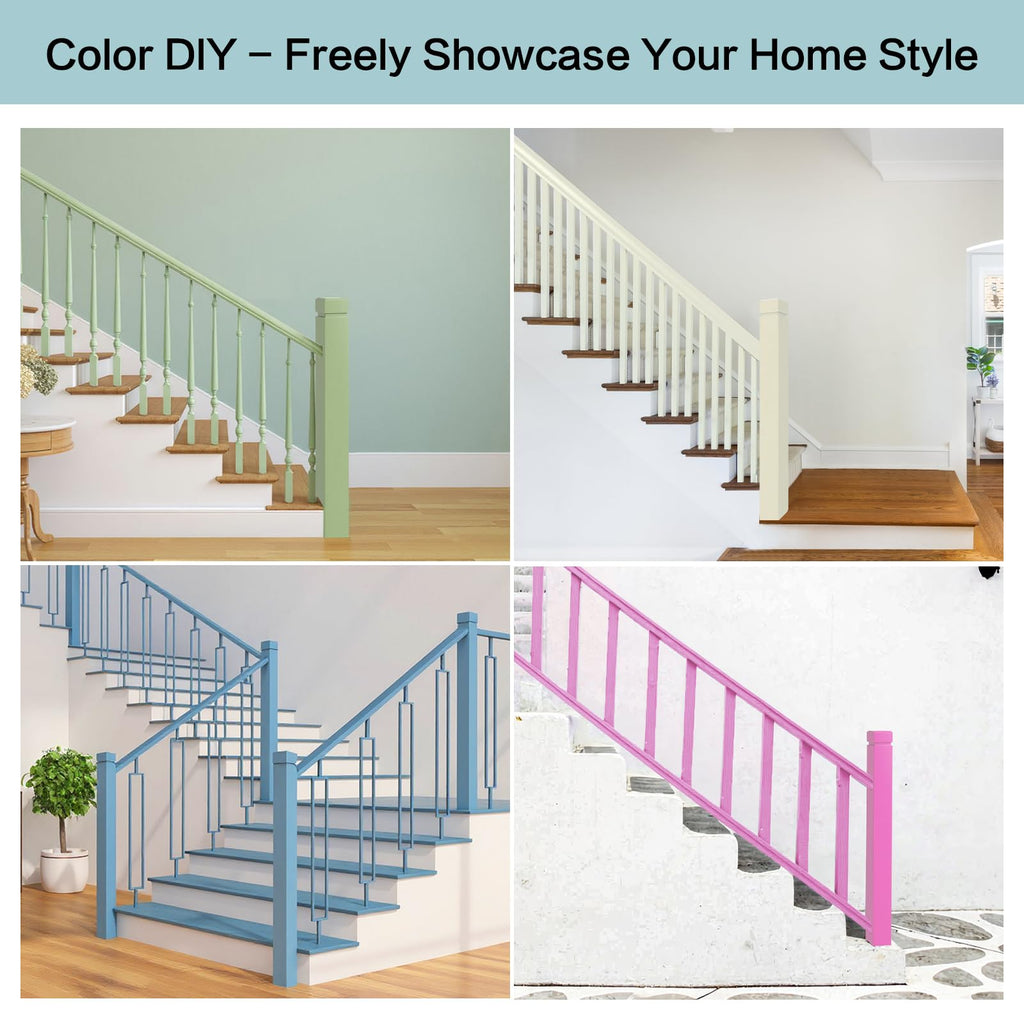 3.5" x 47" Red Oak Wood Stair Newel Post with a Single Groove Notched Newel Wood Balusters for Staircase Interior and