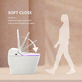 Smart One-Piece Elongated Toilet, Dual Auto Flush, ADA Comfort Height, Heated Seat