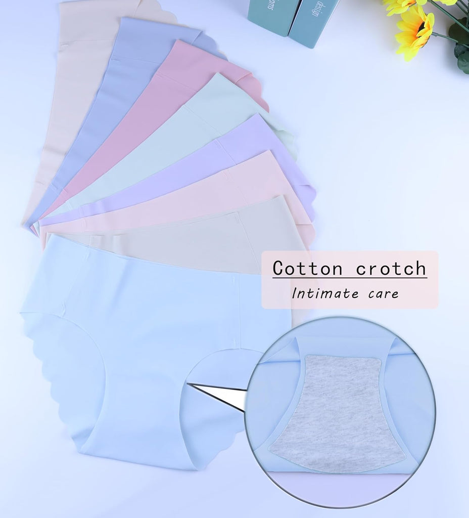 Teen Girls Seamless Underwear Tagless Soft Panties Full Coverage
