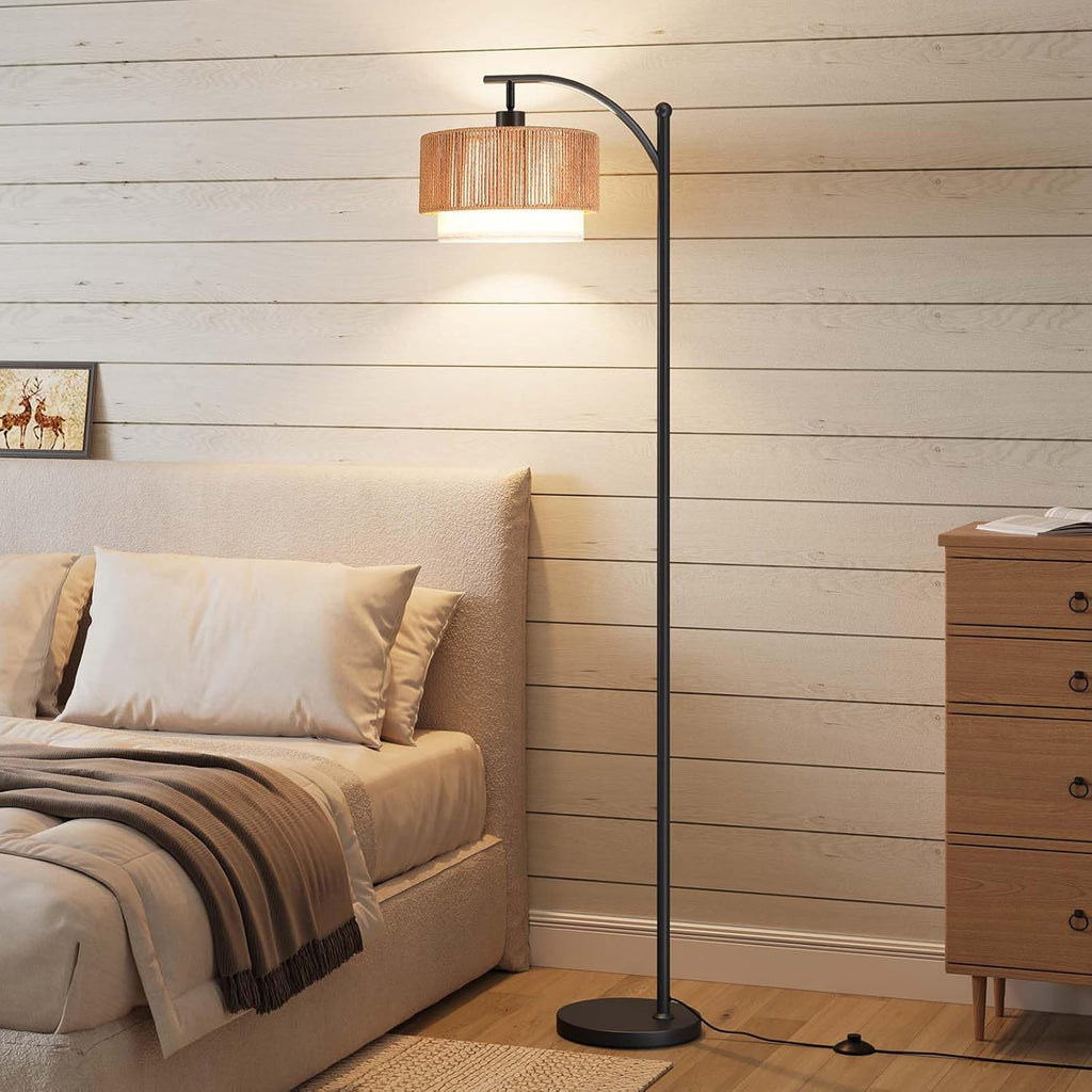 Floor Lamps with 12W LED Bulb, Arc Floor Lamp with 3 Color Temperatures