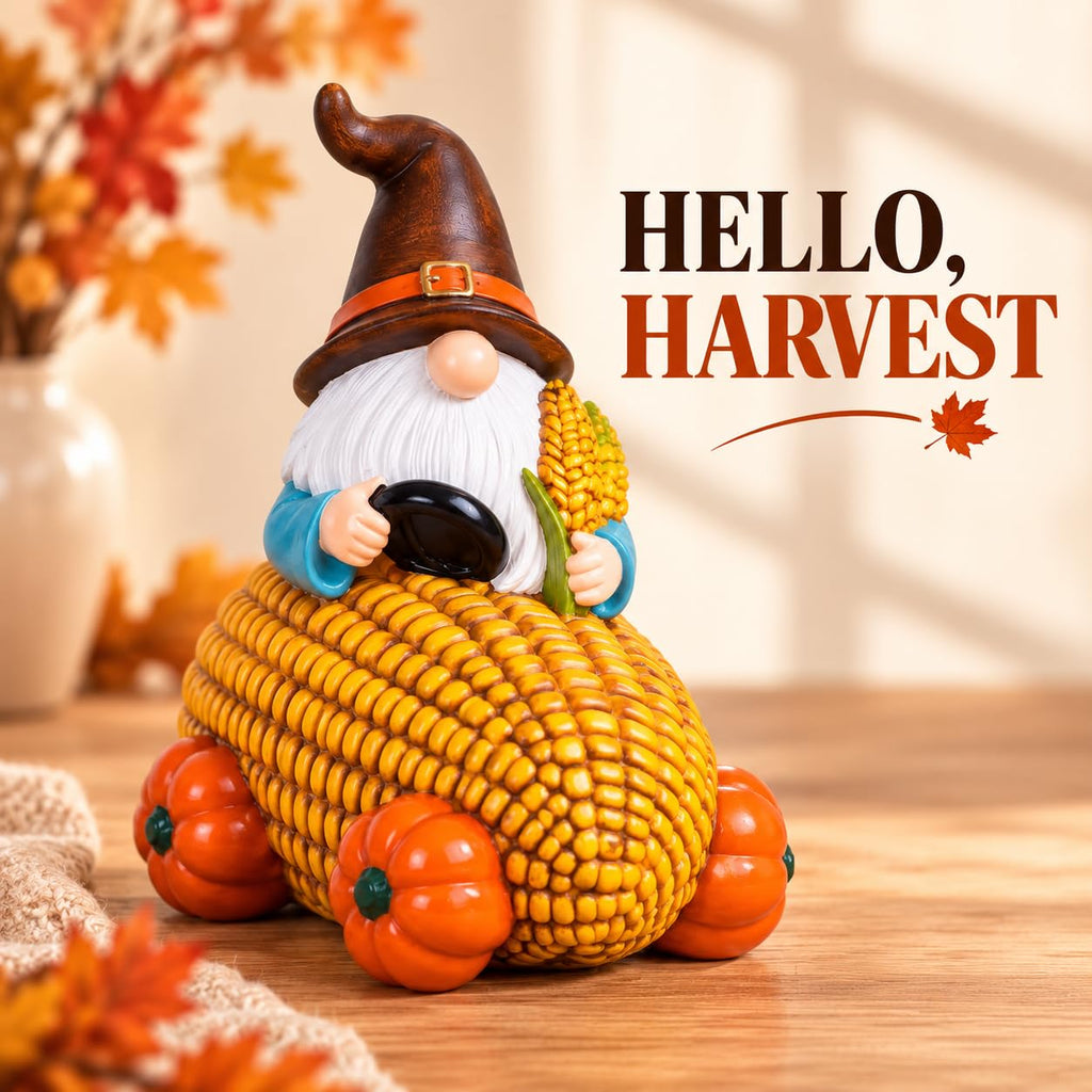 Fall Figurine, Thanksgiving Harvest Table Decor