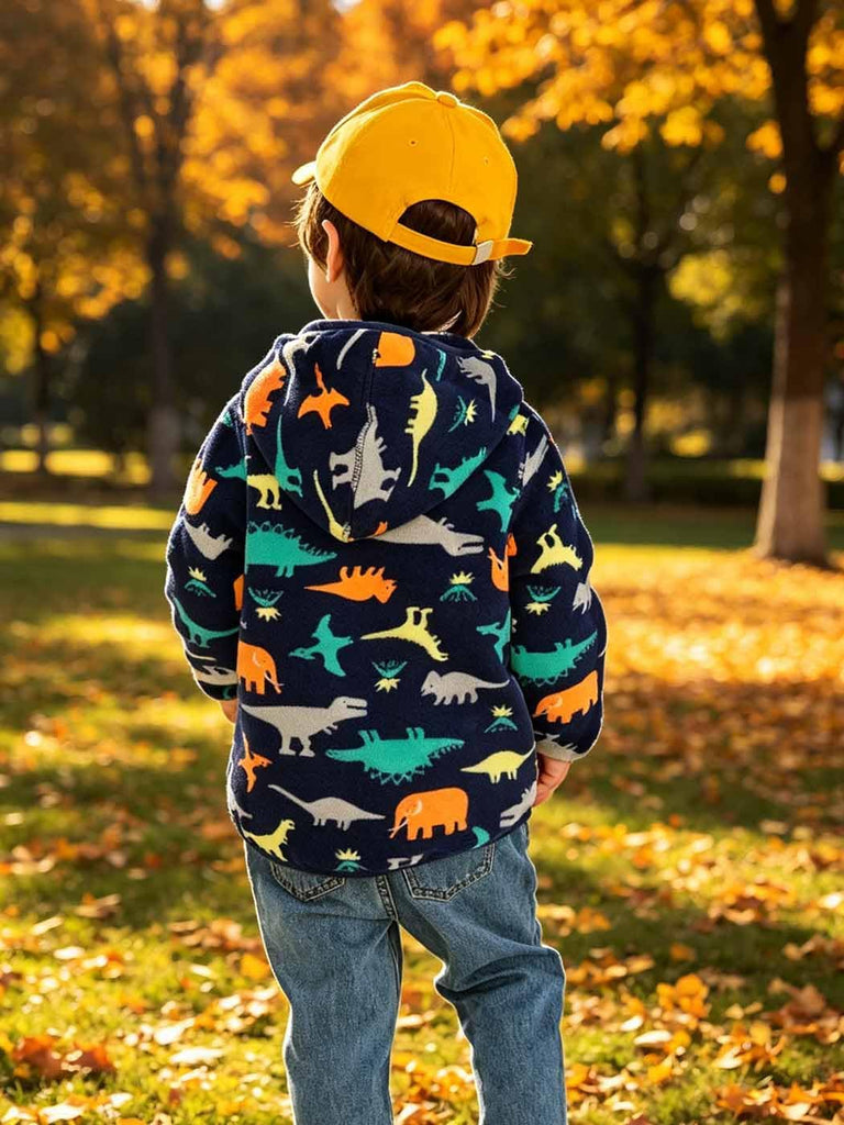 Baby Toddler Boys Girls Sherpa Fleece Lined Jacked Sweatshirt Fall Winter Autumn Warm Clothes with Hoodie