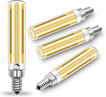 E12 LED Bulb 12W, 100W 120W 150W Halogen Equivalent 2700K Soft White, 4 Pcs