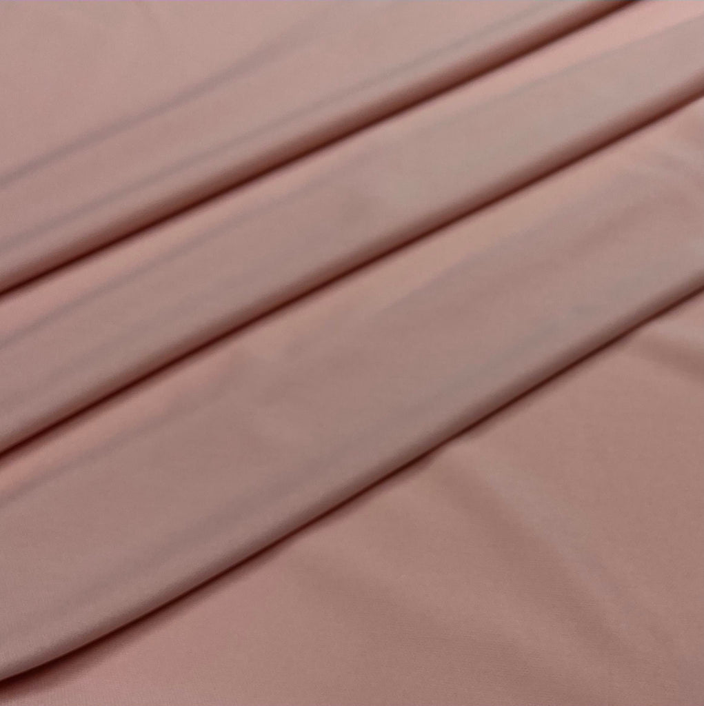 Interlock Fabric Lightweight Polyester Knit Lining Stretch 60'' Wide-1 Yard (Rose)