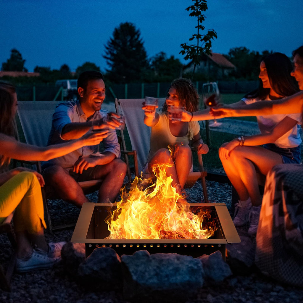 36 inch Square Fire Pit Ring, Heavy Duty Fire Ring