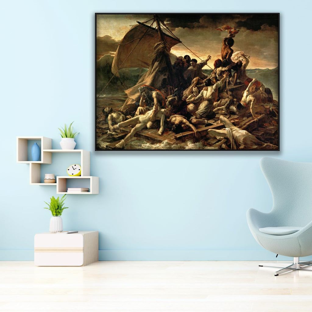 The Raft of Medusa Poster - Theodore Gericault Art Print - Modern Canvas Wall Art - Realism Renaissance Artwork Cool