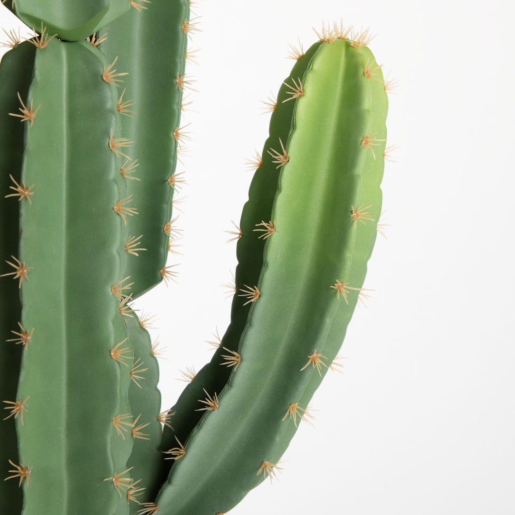 UV-Resistant Artificial Fake Cactus Plants 4ft - Large Faux Cowboy Cactus for Indoor & Outdoor Home, Office, or