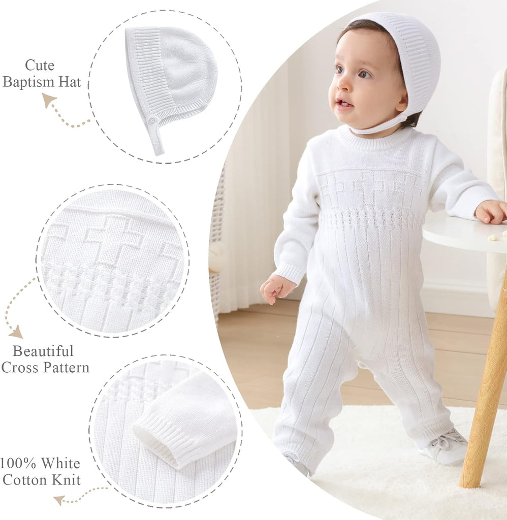 2 Pc Knit - Boy Clothes,Baptism Christening Outfits