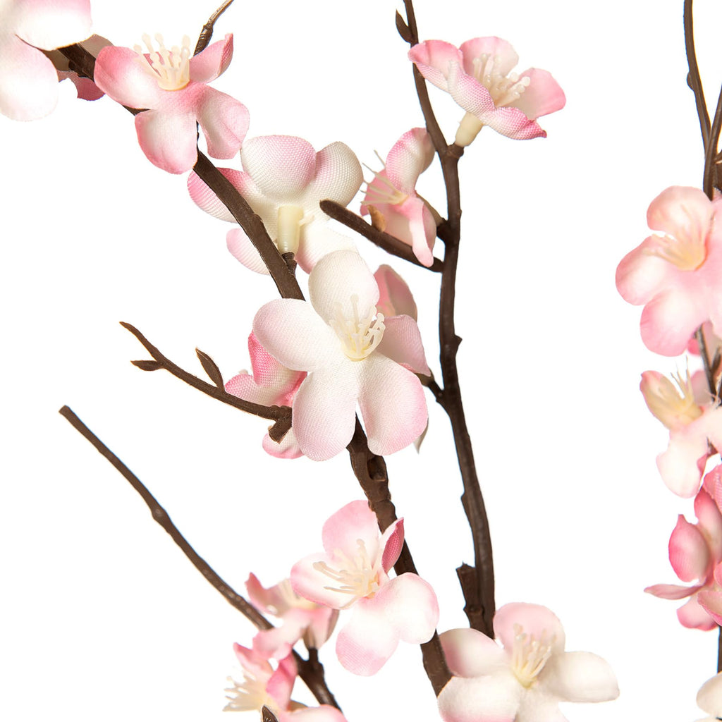 4Pcs Cherry Blossom Branches Artificial Flowers for Spring Summer Indoor Decoration, Faux Long Stem Artificial Flowers