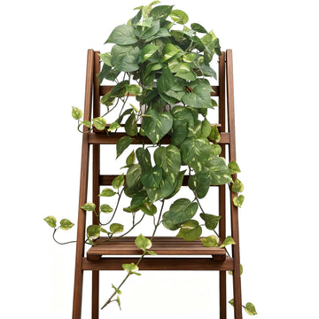 32 Inch Fake Plants Artificial Plants Indoor Artificial Scindapsus Aureus Realistic Hanging Plants Potted Aesthetic