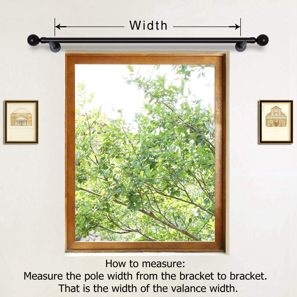 Golden Damask Jacquard Swag Waterfall Valance Luxury Curtain Valance Rod Pocket Valance (Damask-Coffee, W49 Inch, 1