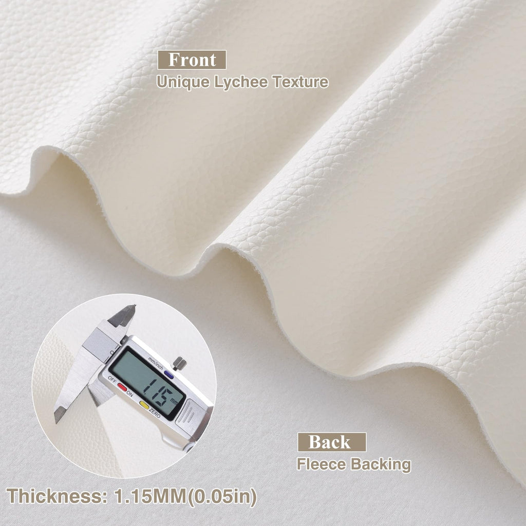 Faux Leather Fabric 55" W 1.15MM Thicken 1 Yard 36"x55"