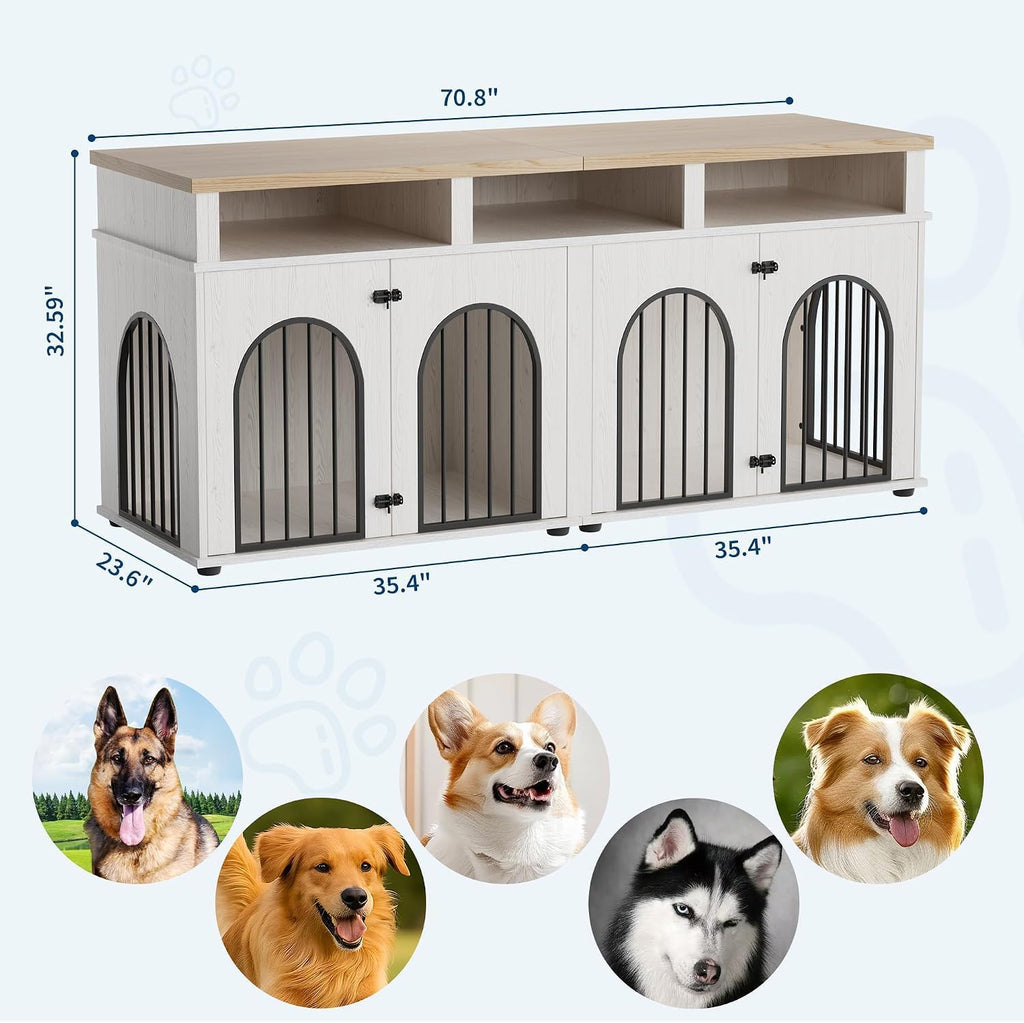 Double Dog Crate Furniture