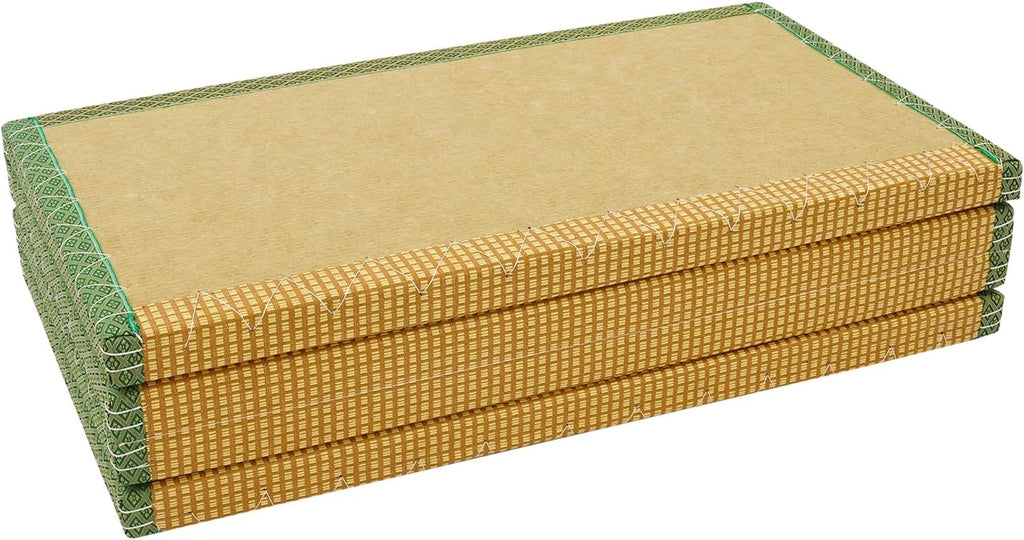 Japanese Tatami Mat, Foldable Tatami Mattress (Green, 78.7"L x 35.4"W)