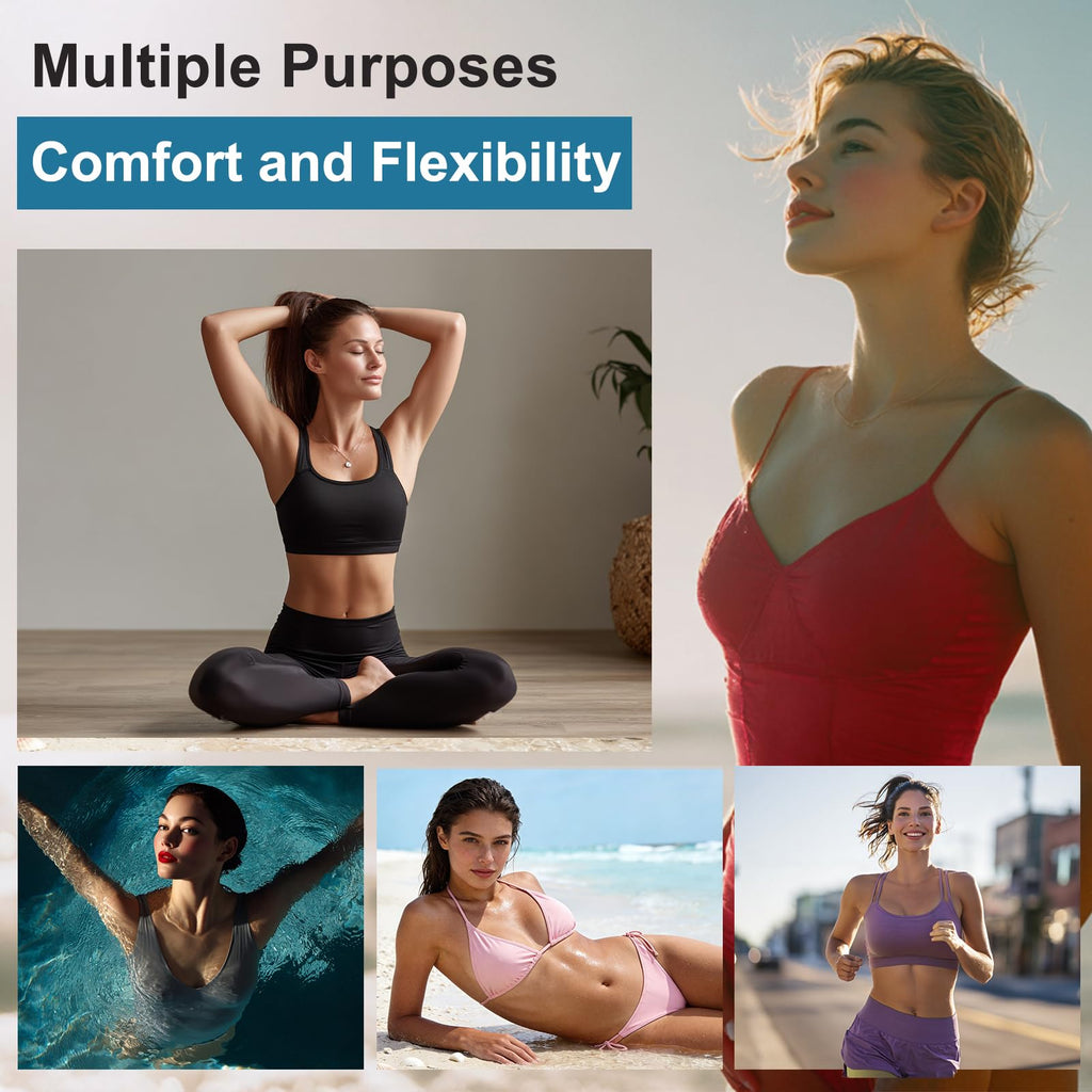 59" Width Nylon Spandex Fabric, 80% Nylon & 20% Spandex, Swimwear, Activewear Fabric 4-Way Stretch, for Sports, Yoga