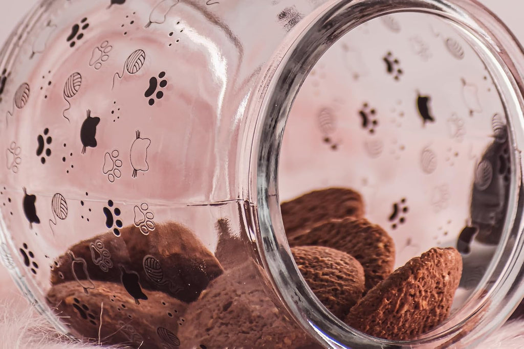 Cat Ears Pet Treat Canister, Black