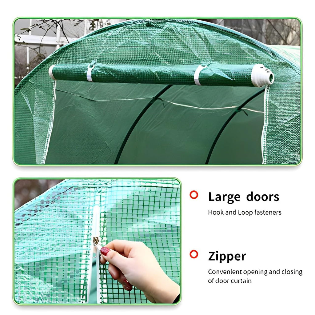 Greenhouse Walk-in Green House Greenhouse Kit with Observation Windows for Outdoor Plants Growing, Green Houses for