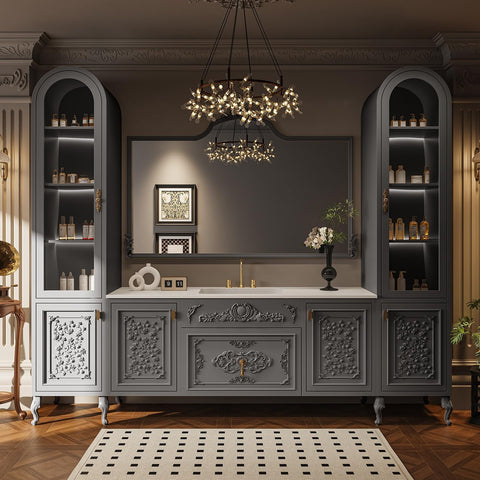 72' Bathroom Vanity with Sink - Modern Bathroom Vanity Cabinet