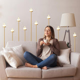 60'' Floor Candelabra Holder for 9 Arm Candlesticks,Tall Candle Holders, Gold Metal Candle Stick Holders for Pillar