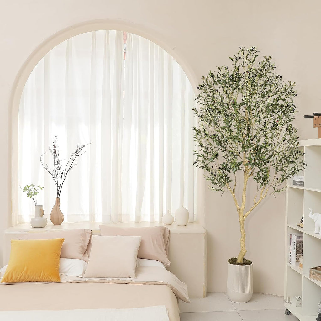 8ft Olive Trees Artificial Indoor with Realistic Appearance