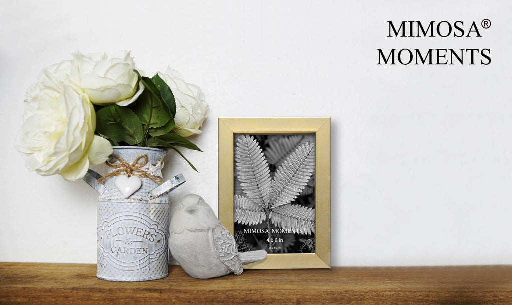 4x6 Brushed Satin Metallic Brass Picture Frame