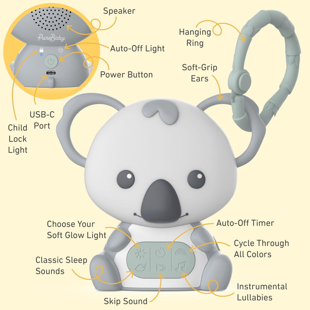PureBaby Hanging Koala Sound Machine