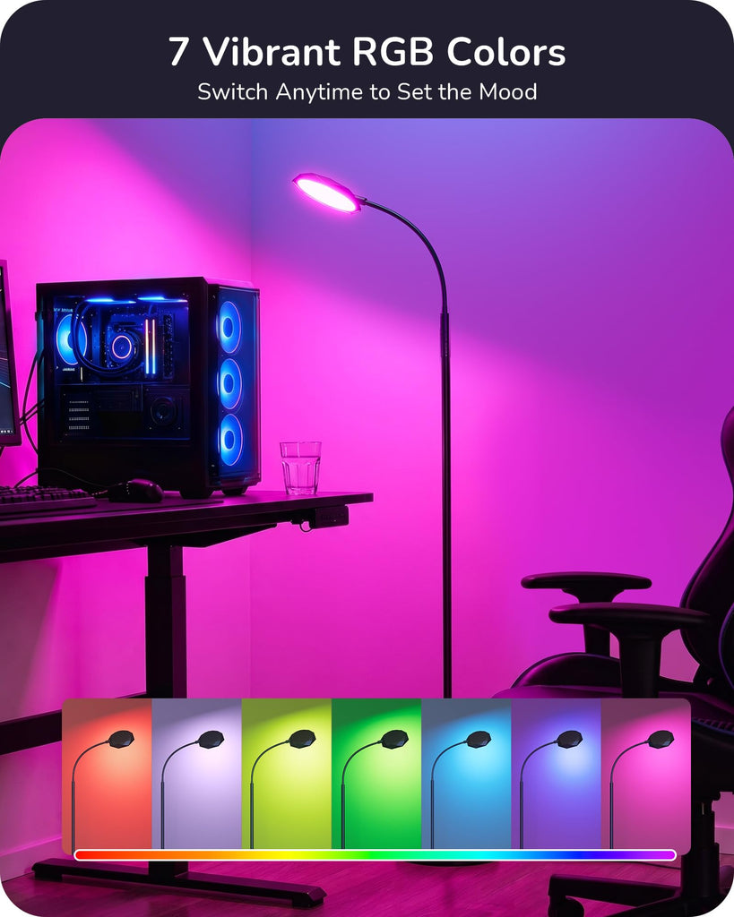 LED Floor Lamp 1300LM Super Bright Standing Lamp RGBCW