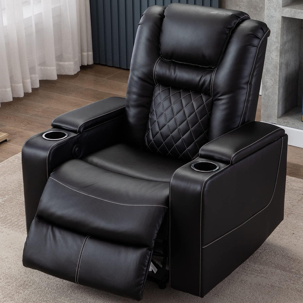 Electric Power Recliner Chair with USB Ports and Cup Holders