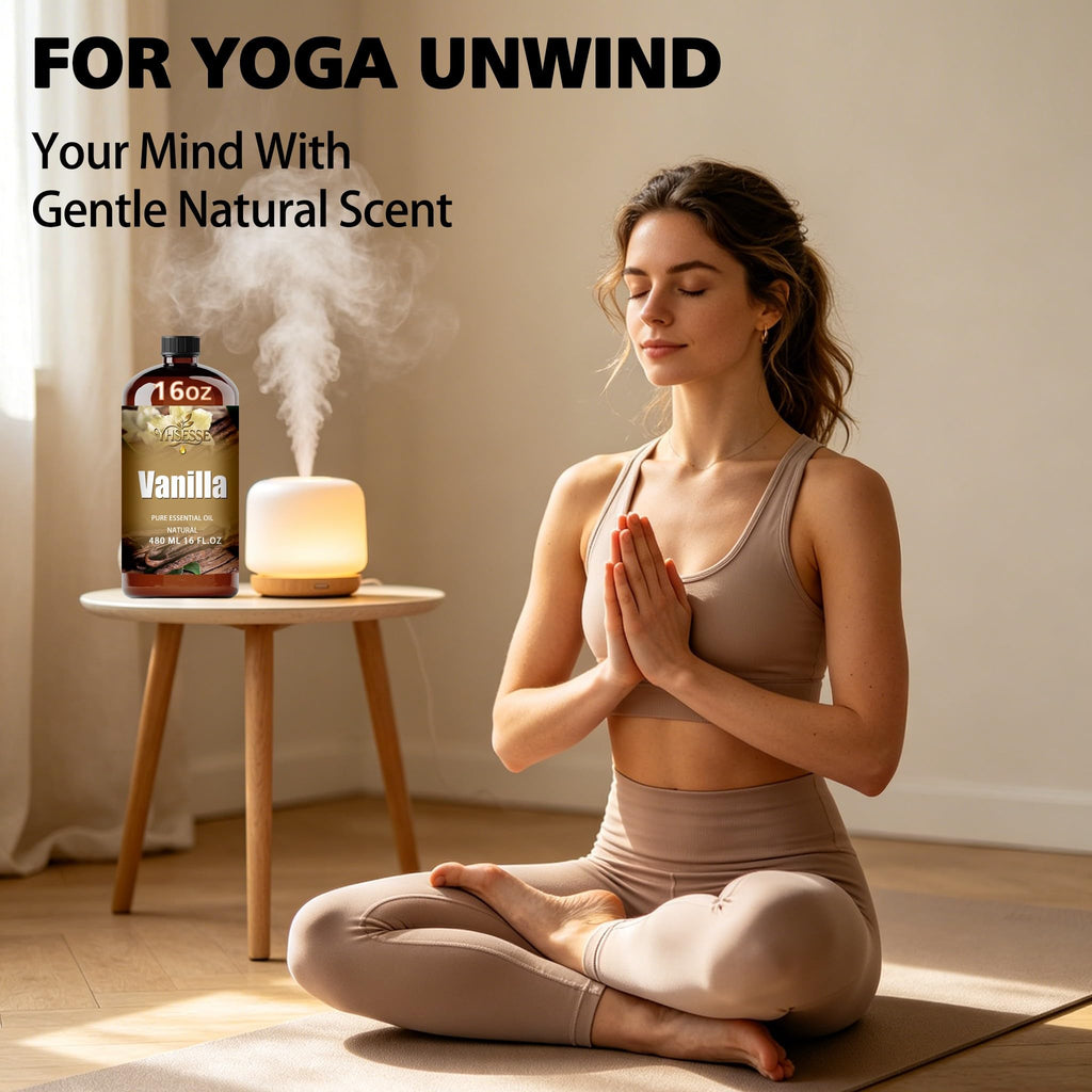 Vanilla Essential Oil for Diffuser Yoga, Vanilla Oil - 16.33 fl oz