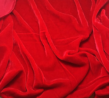 RED Velvet Fabric 45" Wide by The Yard