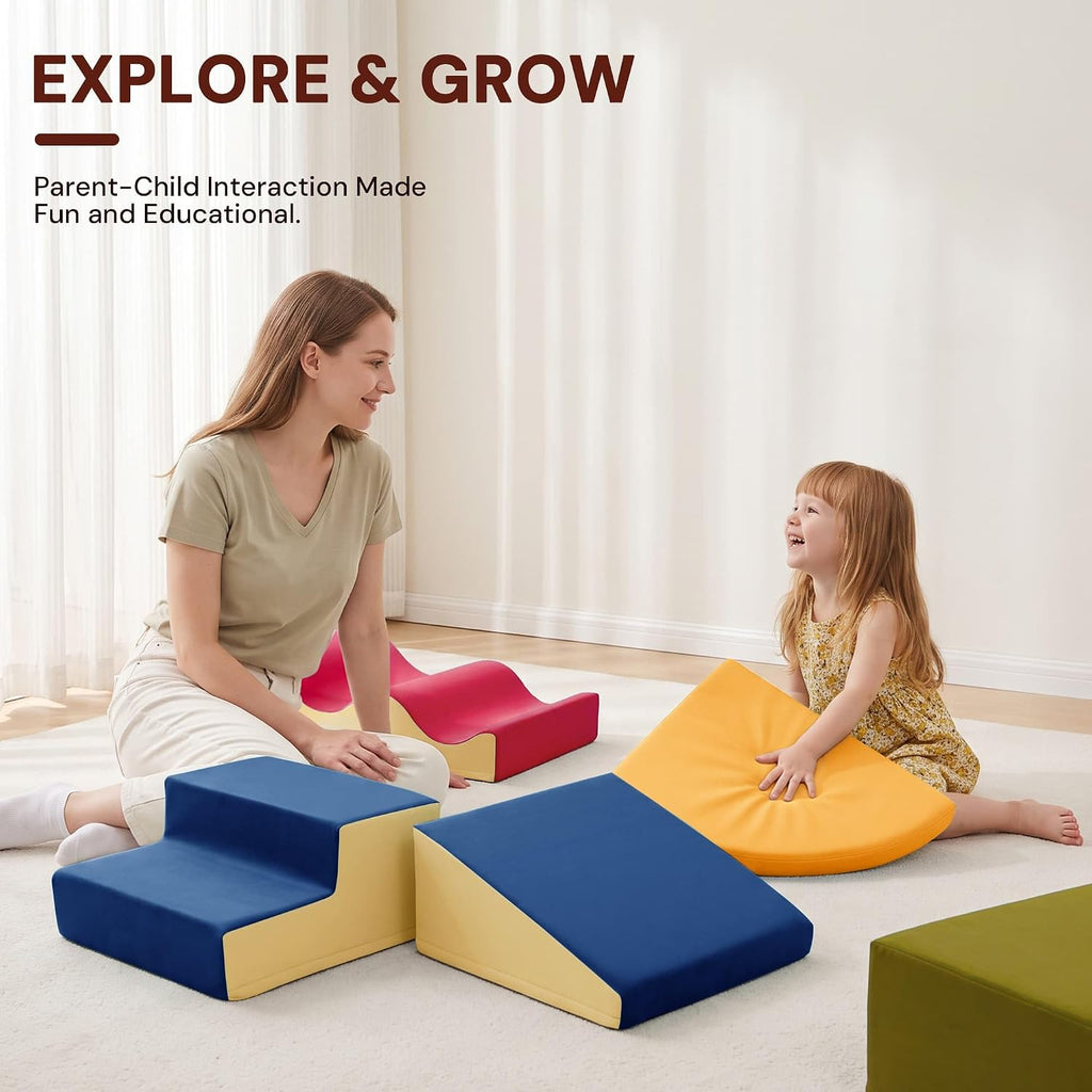 Piece Soft Climbing Toys for Toddlers, Foam Blocks Soft Play Set, Toddler Climbing Toys Indoor, Baby Foam Climbing