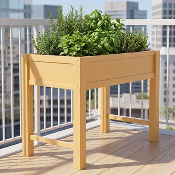 Raised Garden Bed with Legs, 40" HIPS Sturdy Elevated Planter Box | Raised Garden Bed s & Decks, Easy Assembly, 200