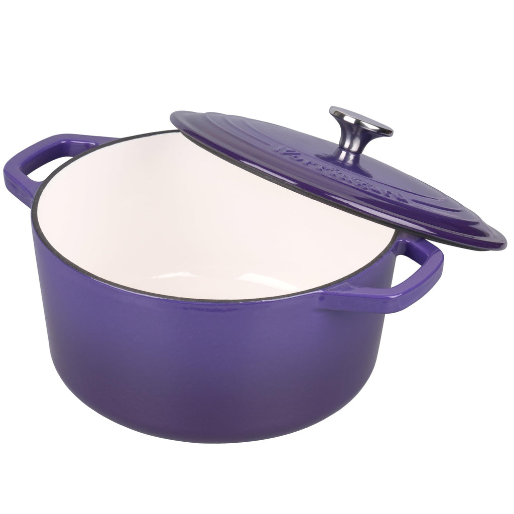 Enameled Cast Iron Dutch Oven Pot with Lid, for Bread Baking, Round Bread Oven- include Sourdough Bread Baking