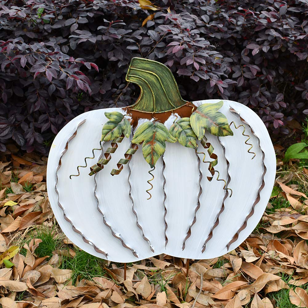 Pumpkin Garden Stake Metal Pumpkin Yard Sign Fall Decor Decorative Pumpkin