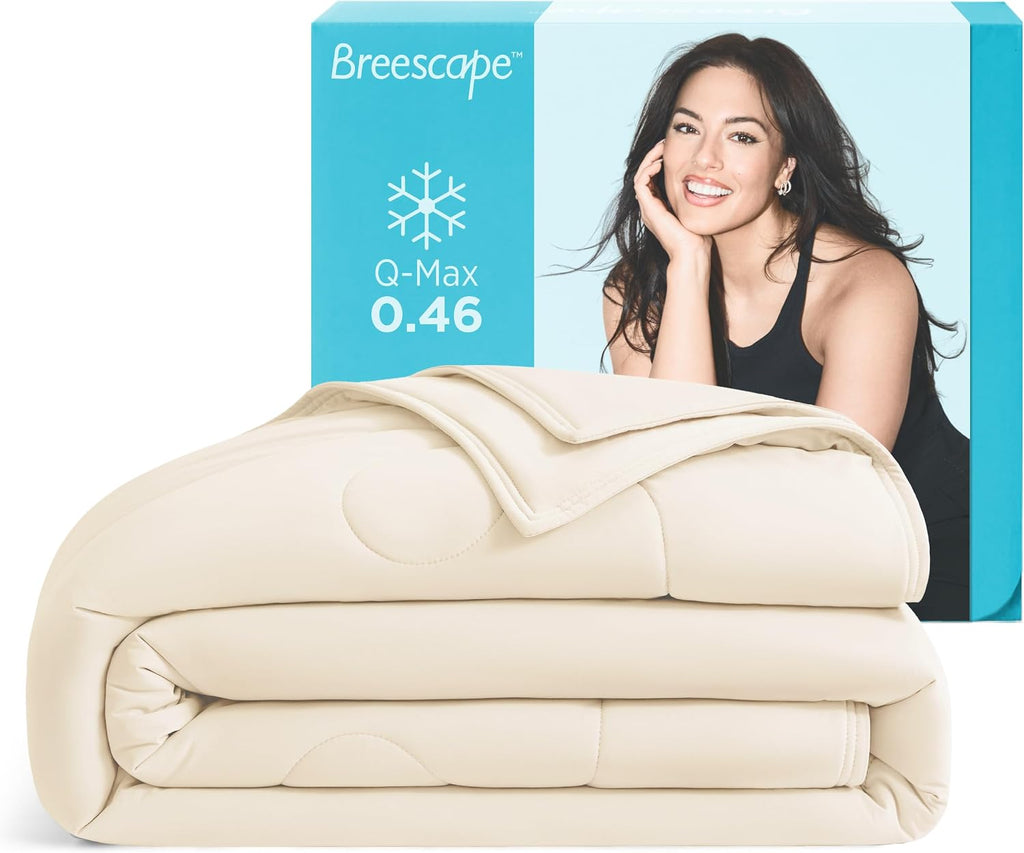Cooling Comforter Blanket - BlendTek Q-Max>0.46 Tech, Cooling Blanket for Hot Sleepers & Night Sweats Relief