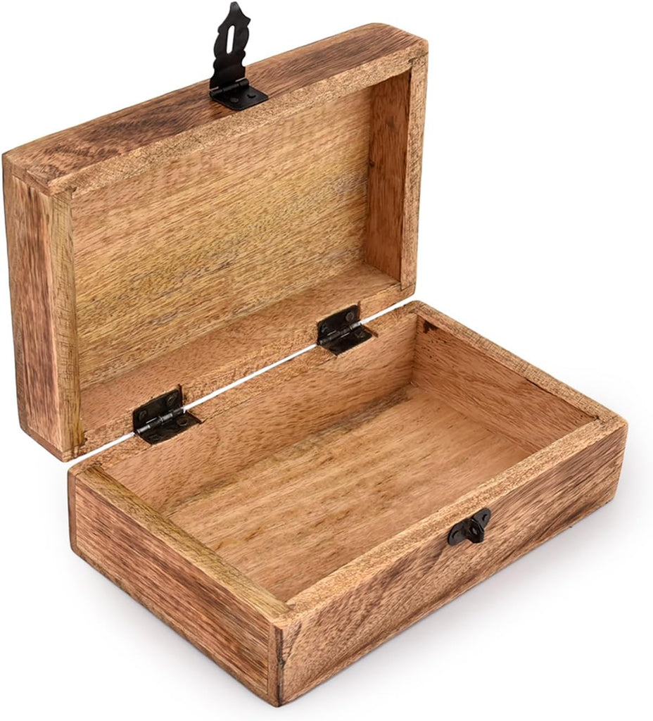 Handmade Mango Wood Tree of Life Engraving Beautifully Keepsake Box Jewellery Organiser Unique Gift Ideas for Men &